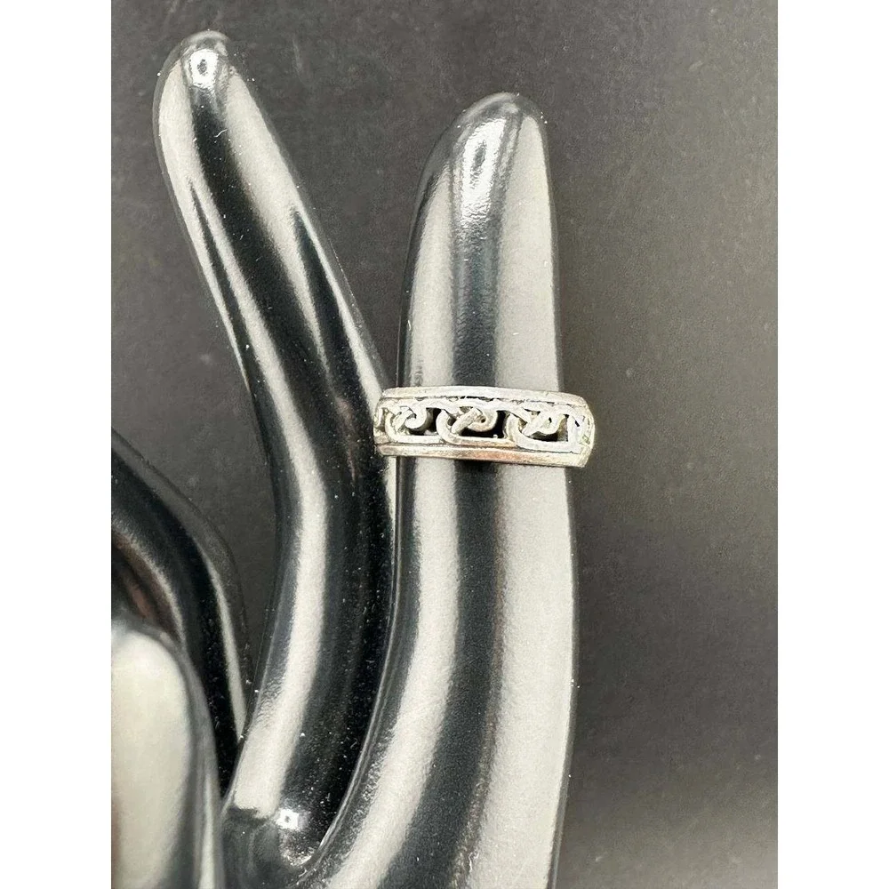 Sterling Silver 925 Celtic Knot Band Ring 051 (48)